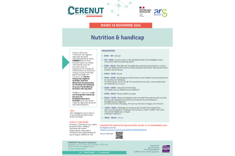 Nutrition et handicap 19/11/2024