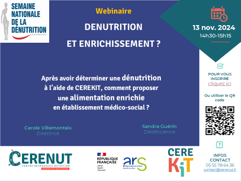 Webinaire Dénutrition et enrichissement